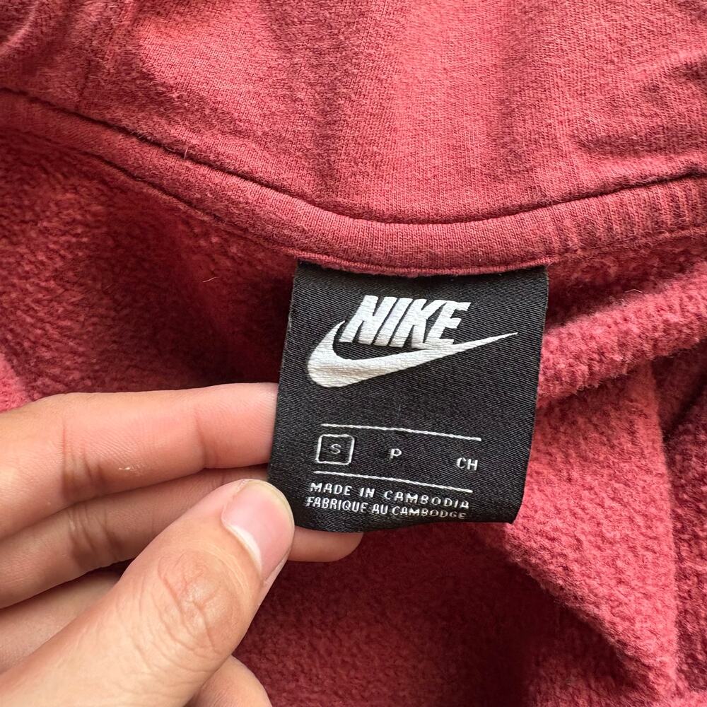 Nike Full Zip Hoodie Womens S Salmon Activewear Sportswear Athletic Swoosh - Picture 6 of 7